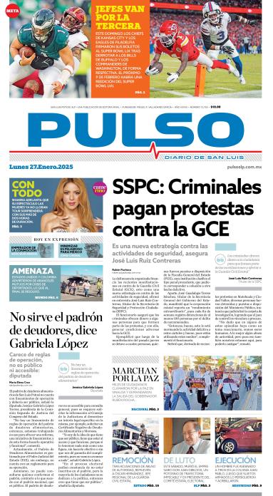 Edicion Impresa Portada de Hoy