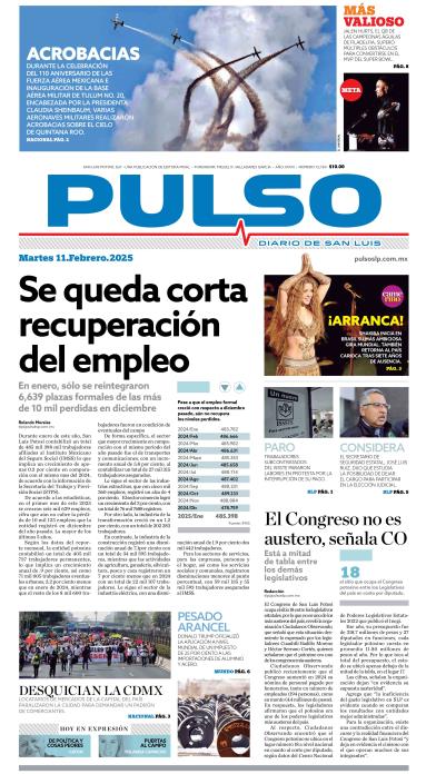 Edicion Impresa Portada de Hoy