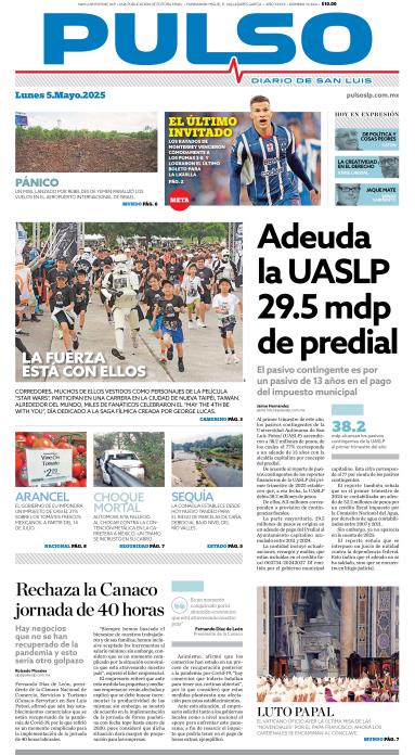 Edicion Impresa Portada de Hoy