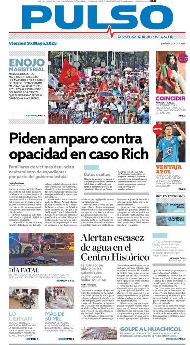 Edicion Impresa Portada de Hoy