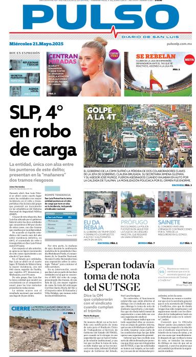 Edicion Impresa Portada de Hoy