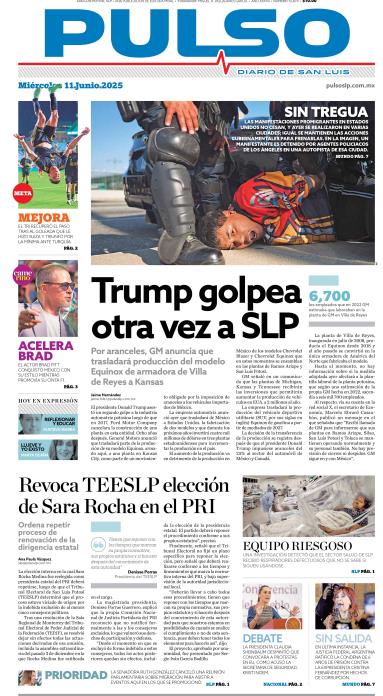 Edicion Impresa Portada de Hoy