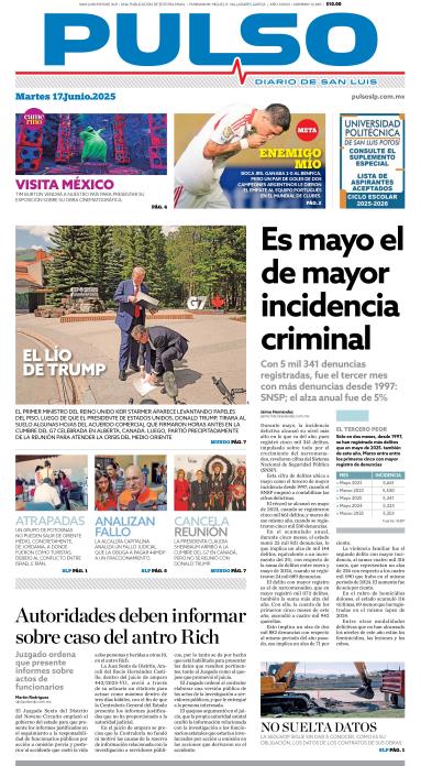 Edicion Impresa Portada de Hoy