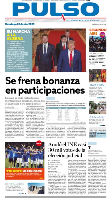 Edicion Impresa Portada de Hoy