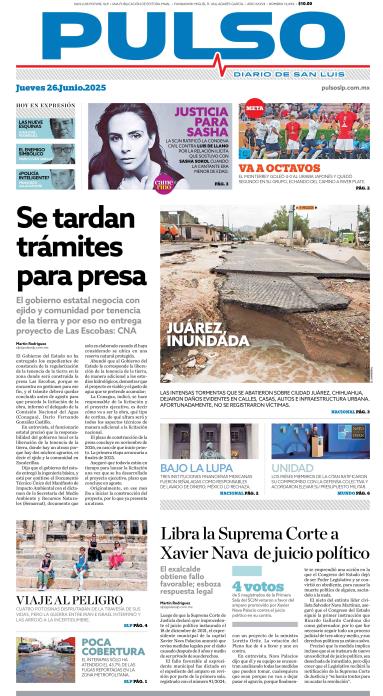Edicion Impresa Portada de Hoy