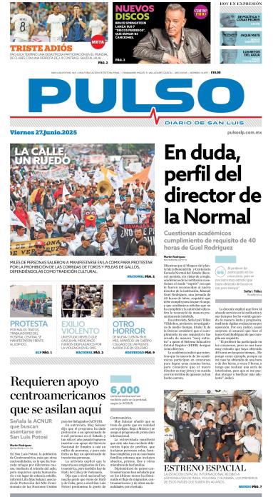 Edicion Impresa Portada de Hoy