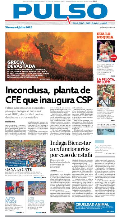 Edicion Impresa Portada de Hoy