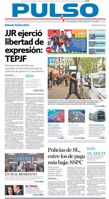 Edicion Impresa Portada de Hoy