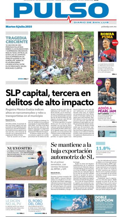 Edicion Impresa Portada de Hoy