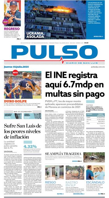Edicion Impresa Portada de Hoy
