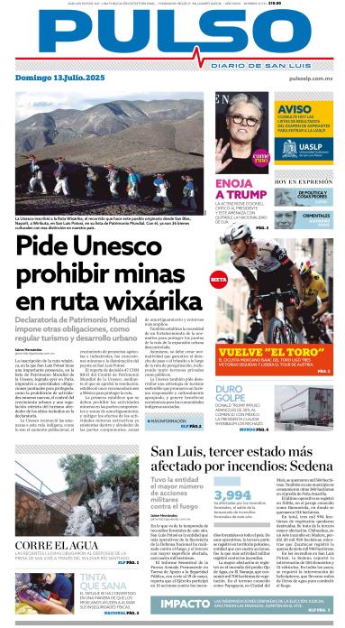 Edicion Impresa Portada de Hoy