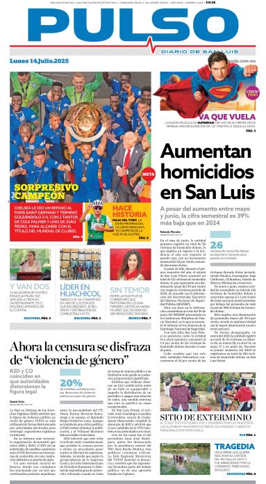 Edicion Impresa Portada de Hoy