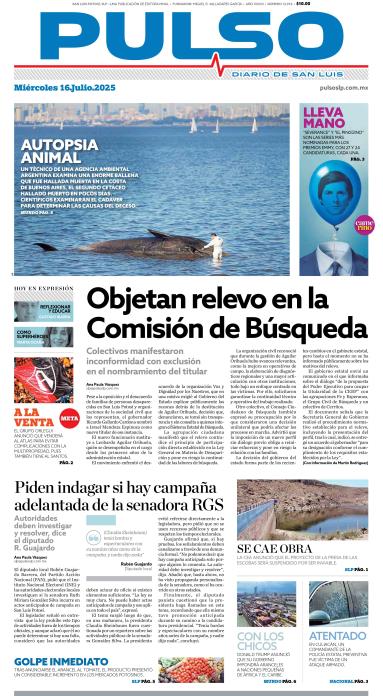 Edicion Impresa Portada de Hoy