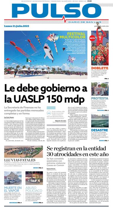 Edicion Impresa Portada de Hoy