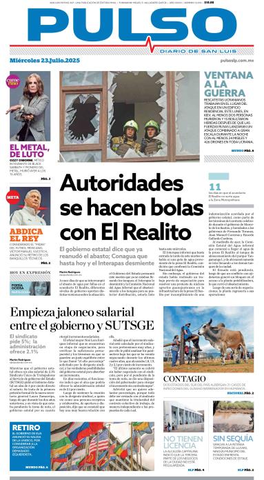 Edicion Impresa Portada de Hoy