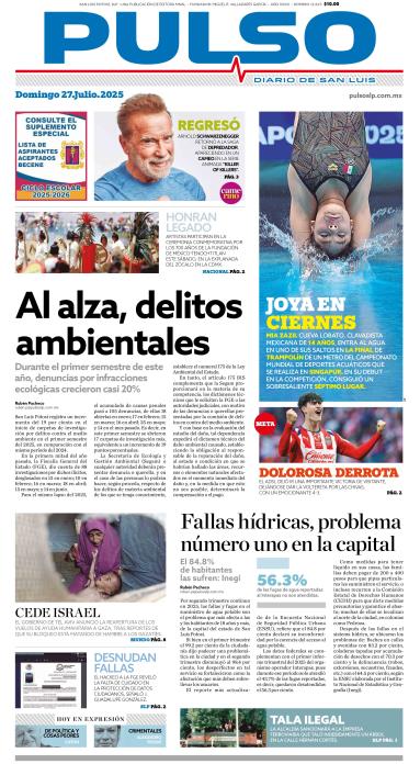 Edicion Impresa Portada de Hoy