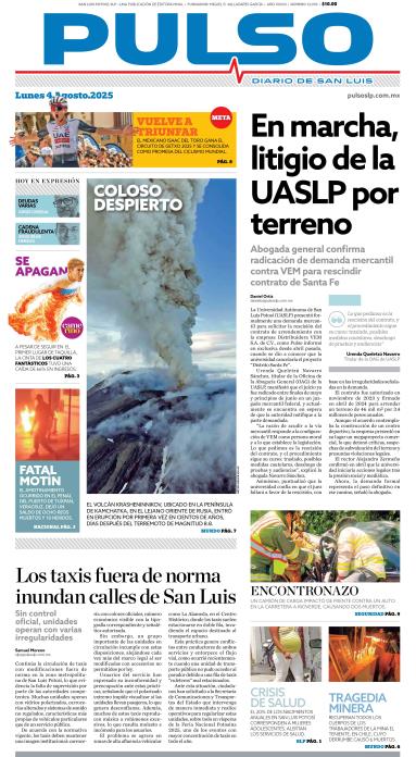 Edicion Impresa Portada de Hoy