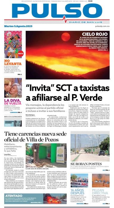 Edicion Impresa Portada de Hoy