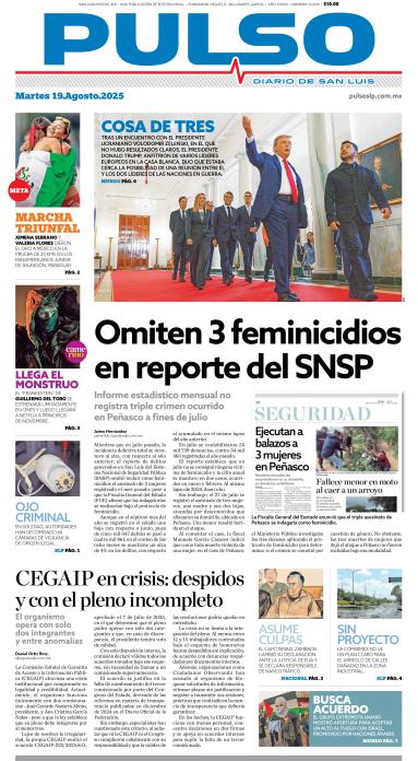 Edicion Impresa Portada de Hoy