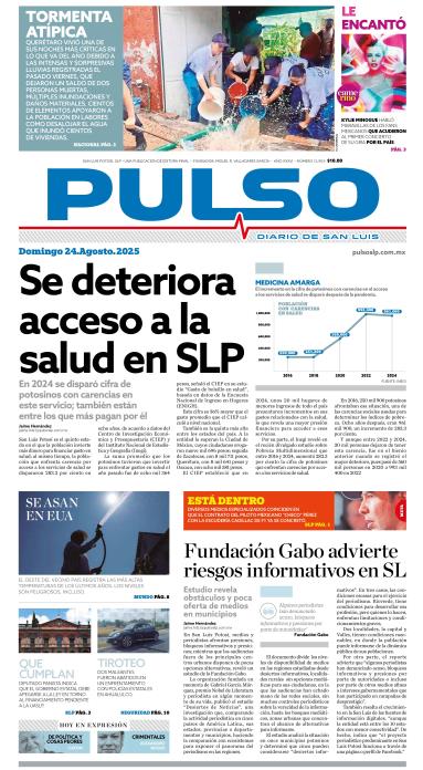 Edicion Impresa Portada de Hoy