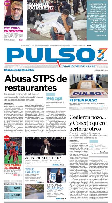Edicion Impresa Portada de Hoy