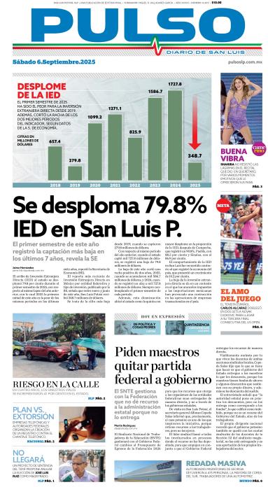 Edicion Impresa Portada de Hoy