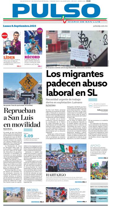 Edicion Impresa Portada de Hoy