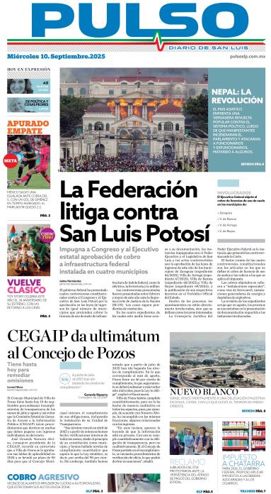 Edicion Impresa Portada de Hoy