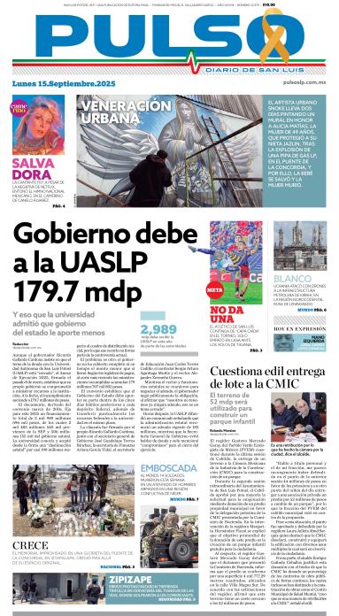 Edicion Impresa Portada de Hoy
