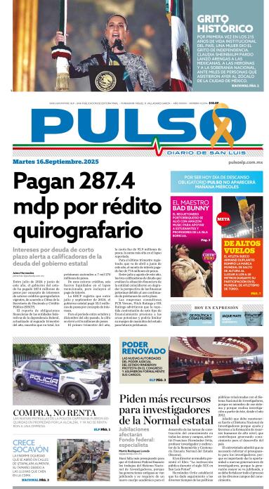 Edicion Impresa Portada de Hoy
