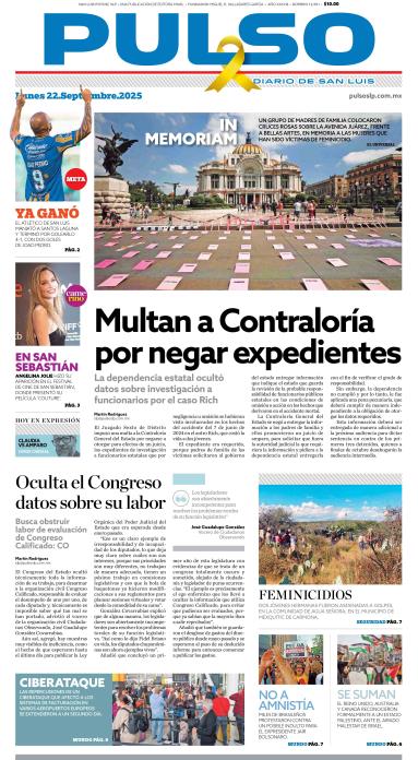 Edicion Impresa Portada de Hoy