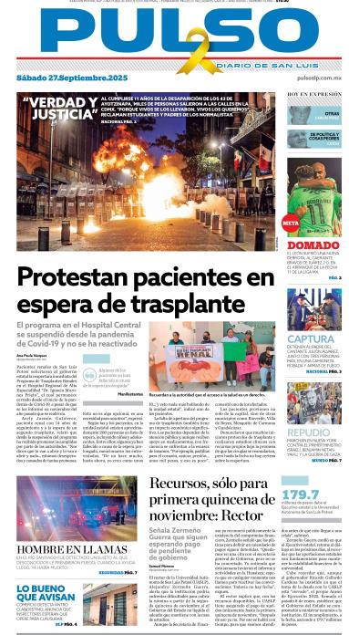 Edicion Impresa Portada de Hoy
