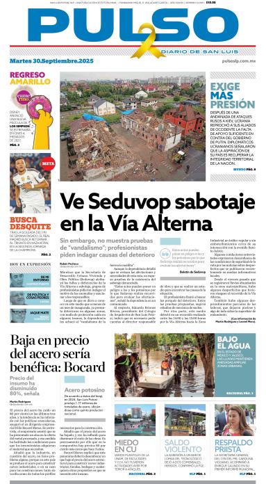 Edicion Impresa Portada de Hoy