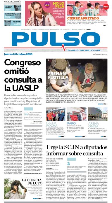 Edicion Impresa Portada de Hoy