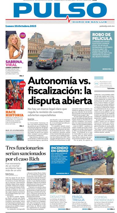 Edicion Impresa Portada de Hoy