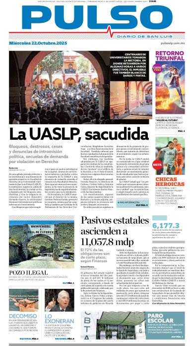 Edicion Impresa Portada de Hoy