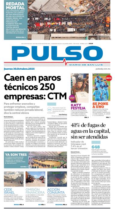 Edicion Impresa Portada de Hoy