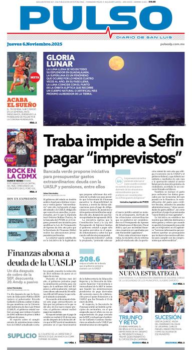 Edicion Impresa Portada de Hoy