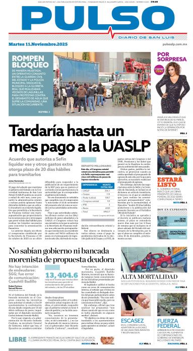 Edicion Impresa Portada de Hoy