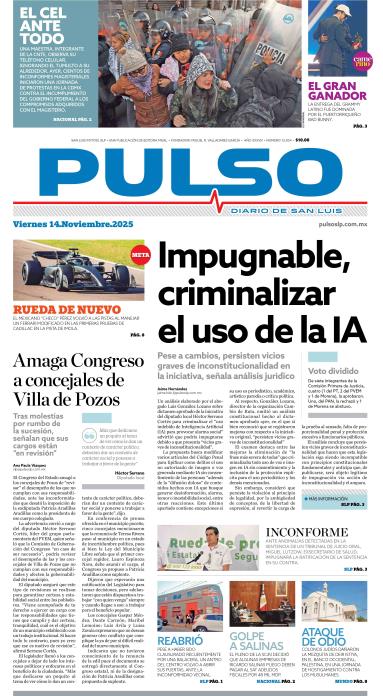 Edicion Impresa Portada de Hoy