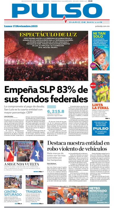 Edicion Impresa Portada de Hoy