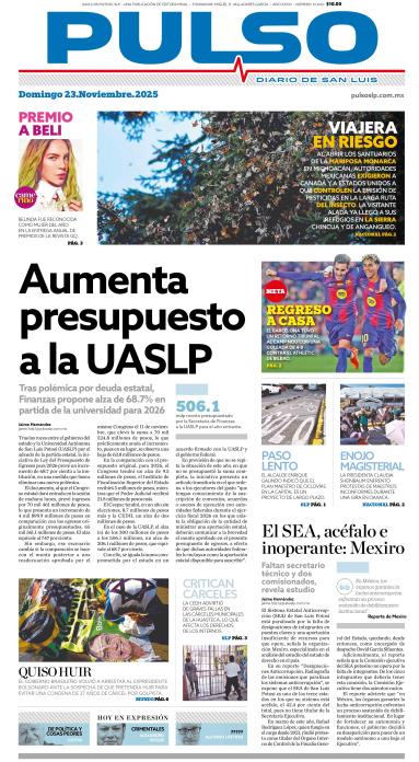 Edicion Impresa Portada de Hoy