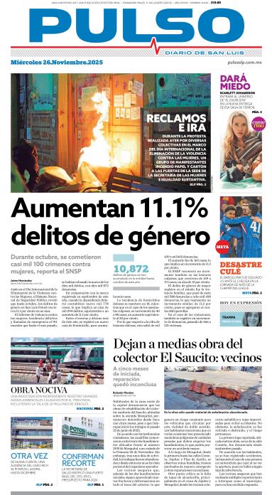 Edicion Impresa Portada de Hoy