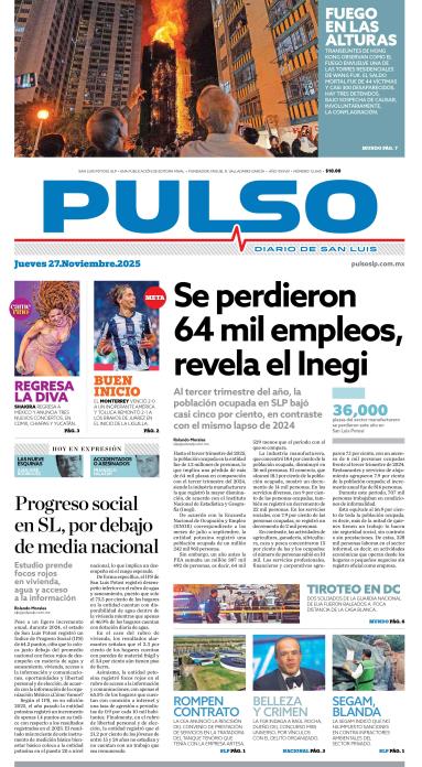 Edicion Impresa Portada de Hoy
