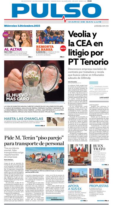 Edicion Impresa Portada de Hoy