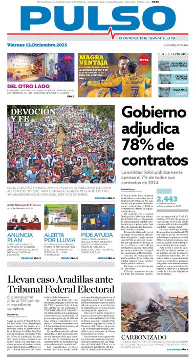 Edicion Impresa Portada de Hoy