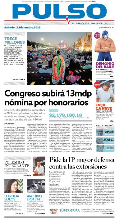 Edicion Impresa Portada de Hoy