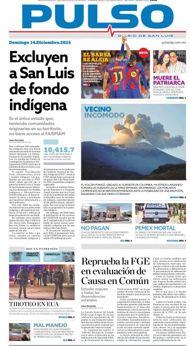 Edicion Impresa Portada de Hoy