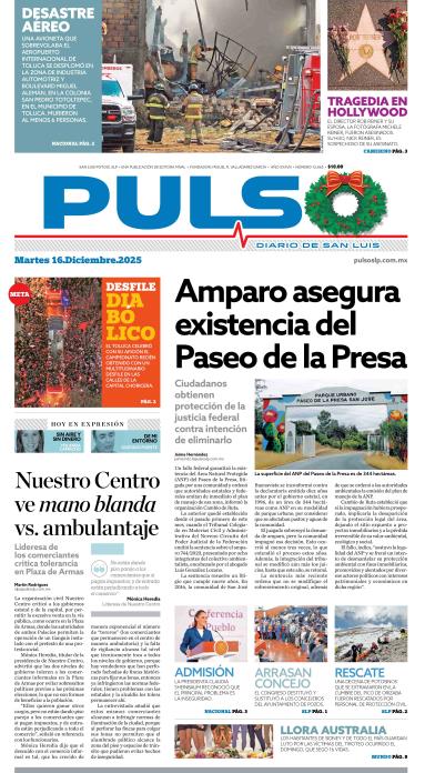 Edicion Impresa Portada de Hoy