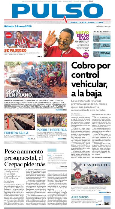 Edicion Impresa Portada de Hoy